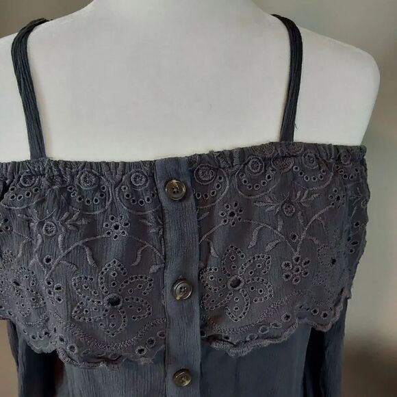 Maurices Top Sz S Dark Gray - Picture 4 of 7